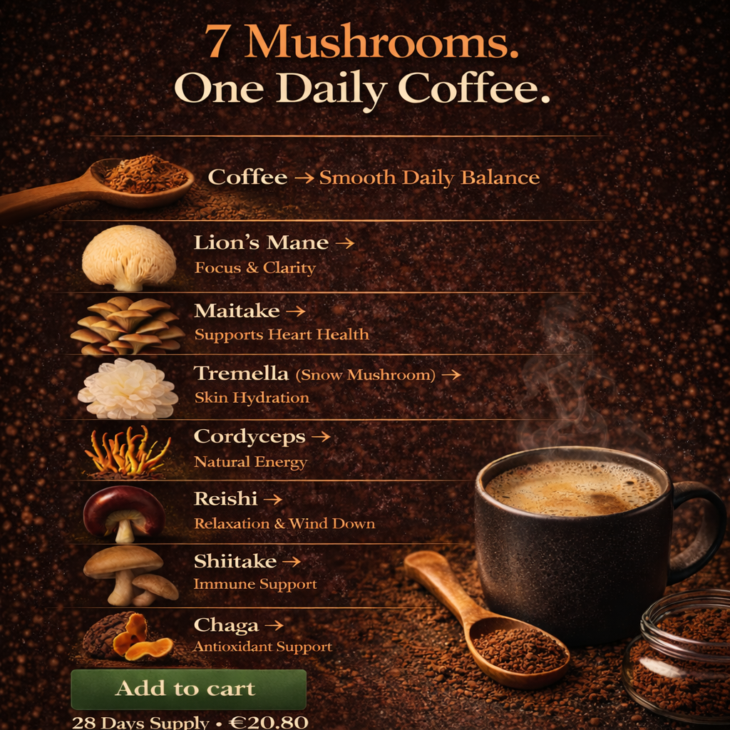 7 MUSHROOM COFFEE - Smooth Daily Coffee