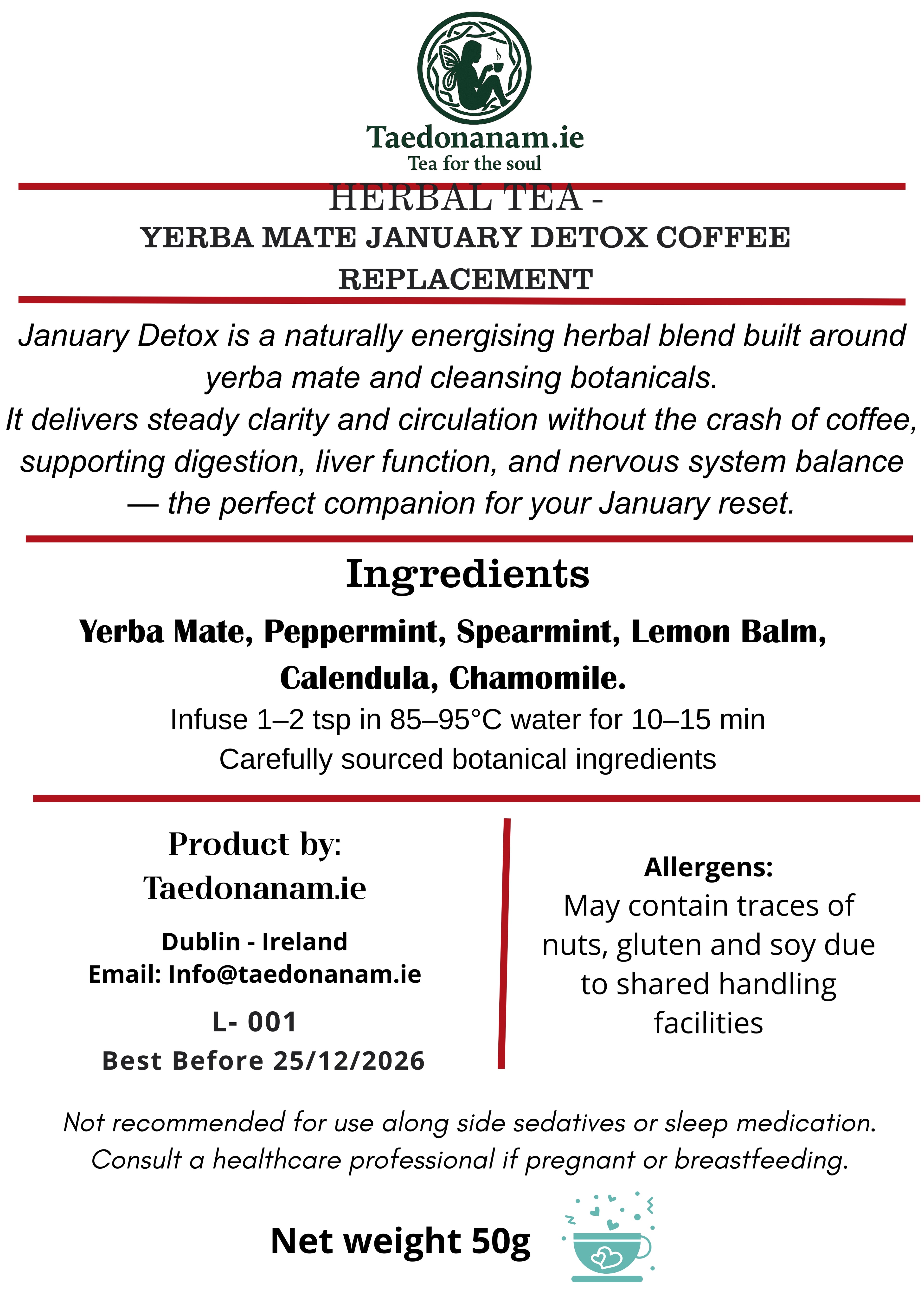 Yerba Mate January Detox Coffee Replacement
